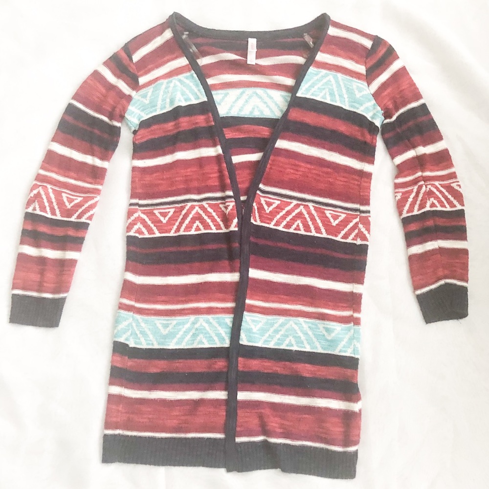 Striped Multi Color Cardigan